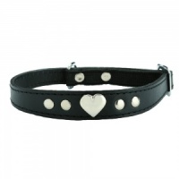Amour Leather Cat Collar - Noir
